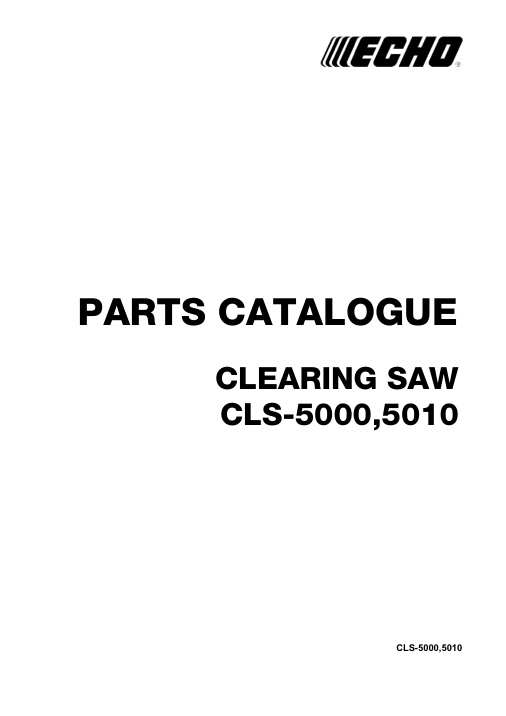Echo CLS-5000-5010 IPL / Parts List