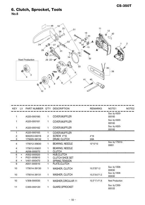 Echo CS-350T IPL / Parts List source page 19