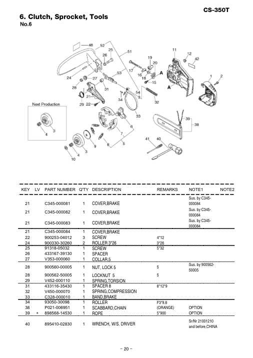 Echo CS-350T IPL / Parts List source page 21