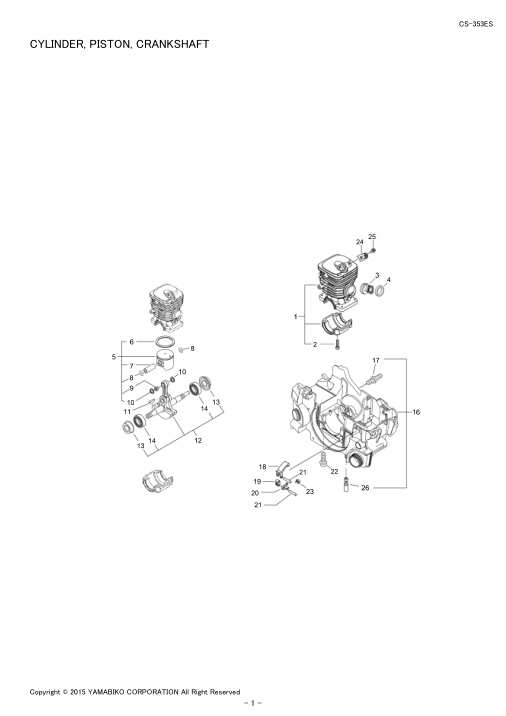 Echo CS-353ES IPL / Parts List source page 3