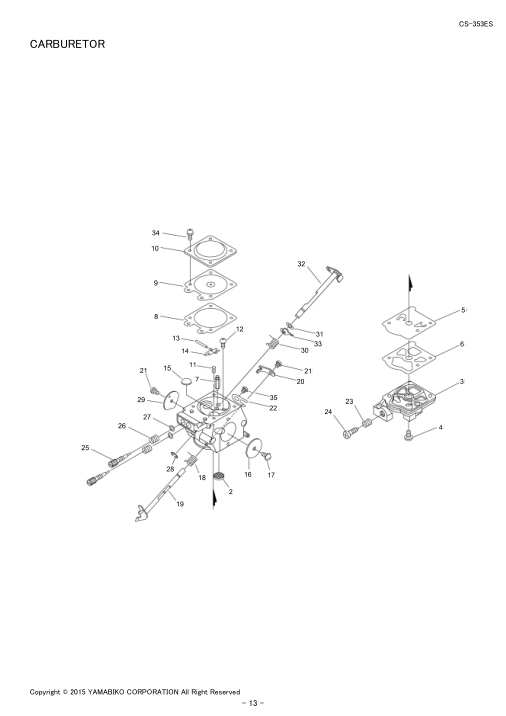 Echo CS-353ES IPL / Parts List source page 15