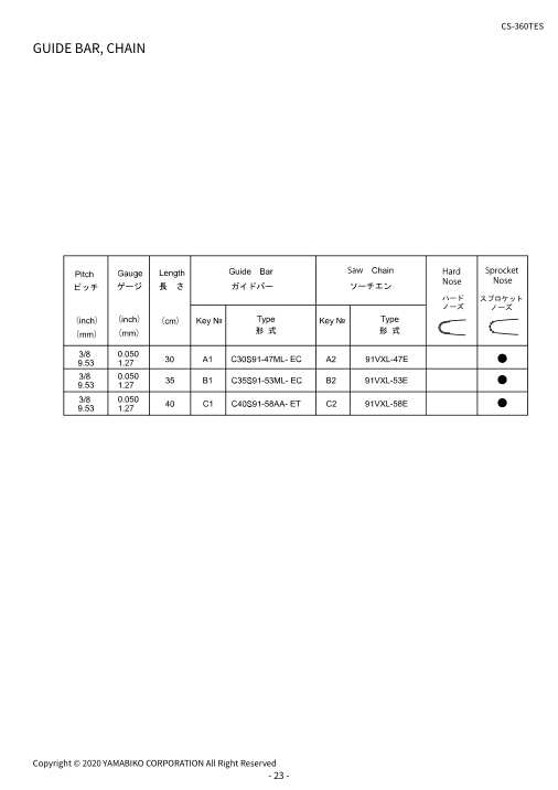 Echo CS-360TES IPL / Parts List source page 26
