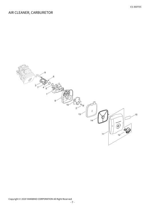Echo CS-360TES IPL / Parts List source page 9