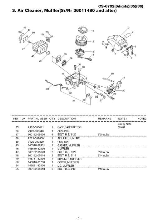 Echo CS-6702 IPL / Parts List source page 8