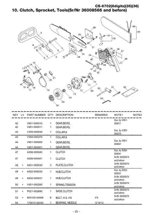 Echo CS-6702 IPL / Parts List source page 26