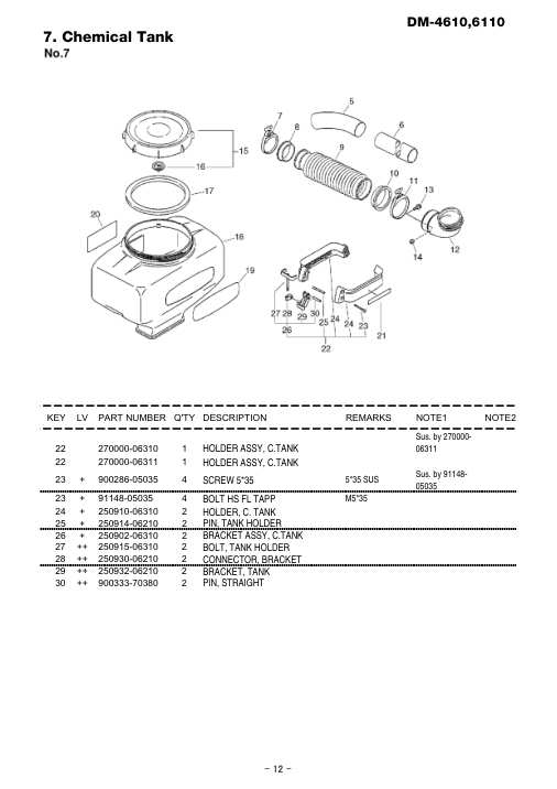 Echo DM-4610 IPL / Parts List source page 13