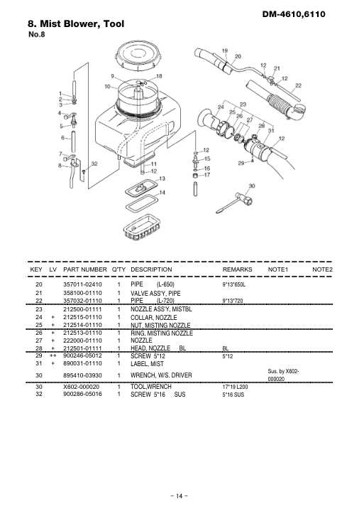 Echo DM-4610 IPL / Parts List source page 15