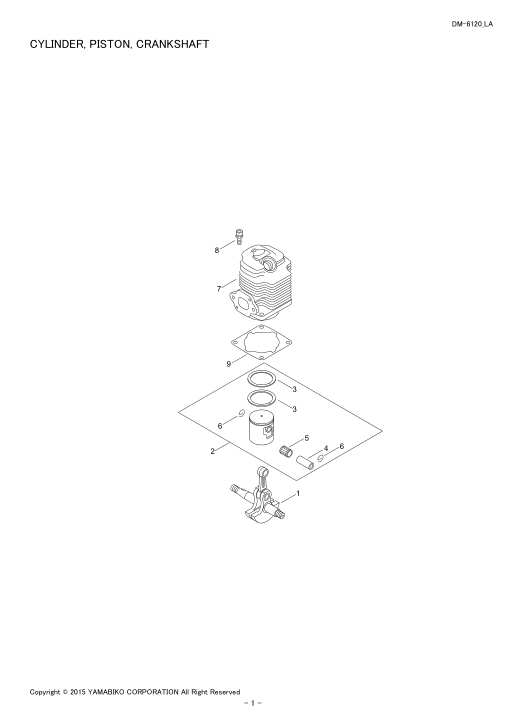 Echo DM-6120 IPL / Parts List source page 3