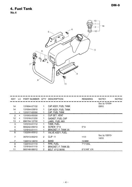 Echo DM-9 IPL / Parts List source page 5