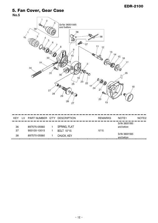 Echo EDR-2100 IPL / Parts List source page 13