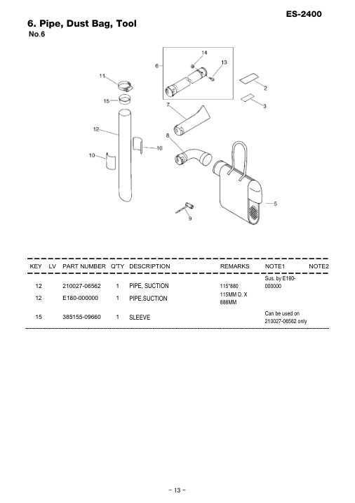 Echo ES-2400 IPL / Parts List source page 14