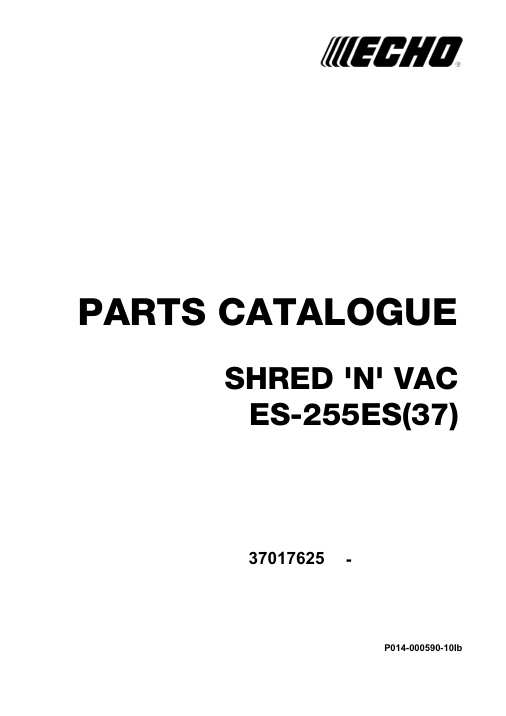Echo ES-255ES IPL / Parts List