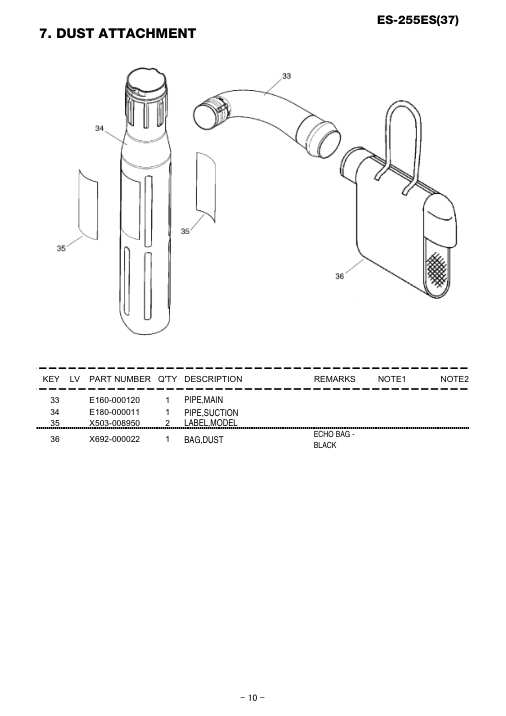 Echo ES-255ES IPL / Parts List source page 11