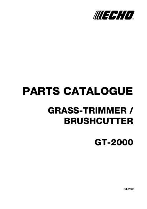 Echo GT-2000 IPL / Parts List