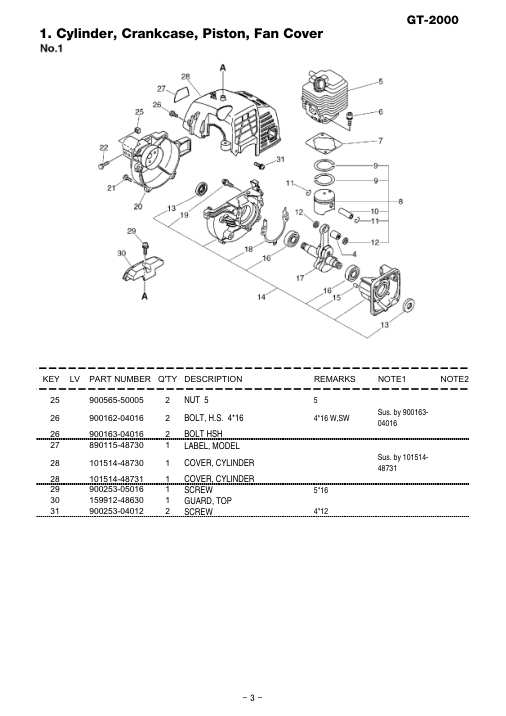 Echo GT-2000 IPL / Parts List source page 4
