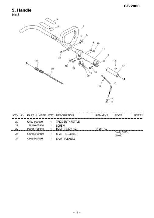 Echo GT-2000 IPL / Parts List source page 12