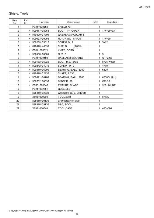 Echo GT-22GES IPL / Parts List source page 16