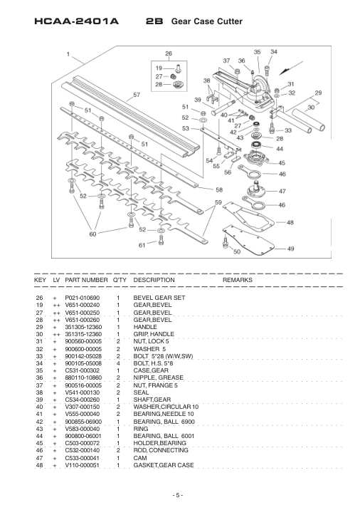 Echo HCAA-2400A IPL / Parts List source page 6