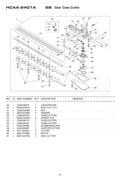 Echo HCAA-2400A IPL / Parts List source page 7