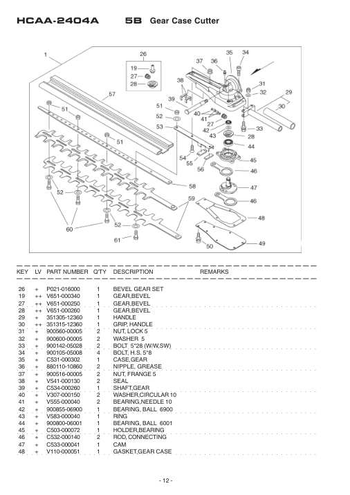 Echo HCAA-2400A IPL / Parts List source page 13