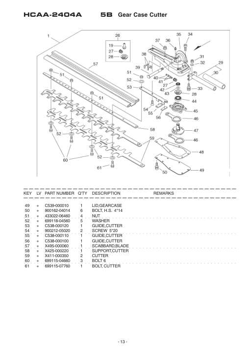 Echo HCAA-2400A IPL / Parts List source page 14