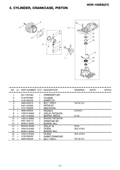 Echo HCR-165ES IPL / Parts List source page 4