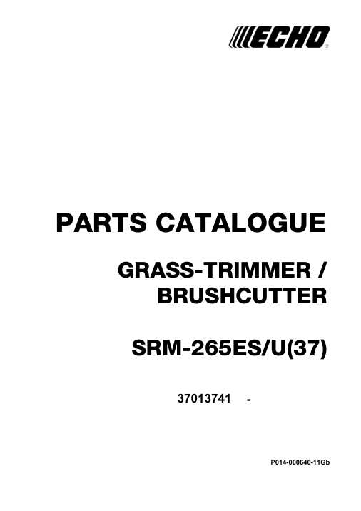 Echo SRM-265ES IPL / Parts List