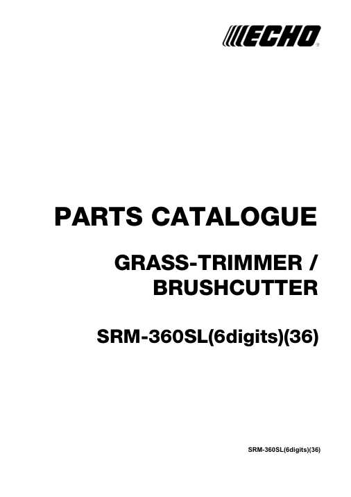 Echo SRM-360SL IPL / Parts List