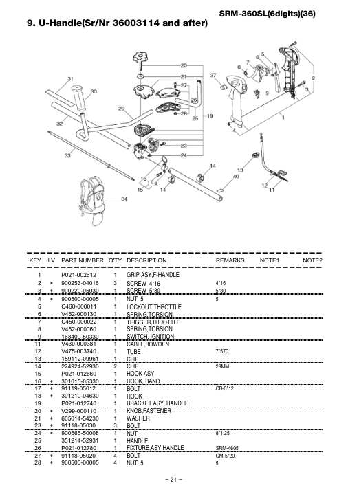 Echo SRM-360SL IPL / Parts List source page 27
