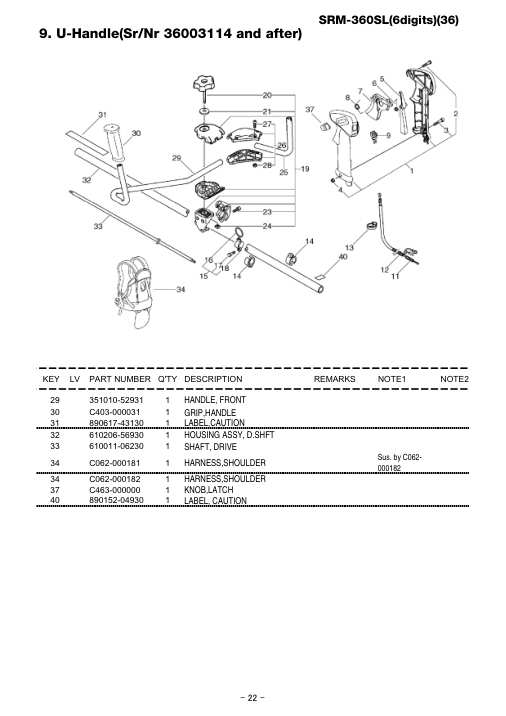 Echo SRM-360SL IPL / Parts List source page 28