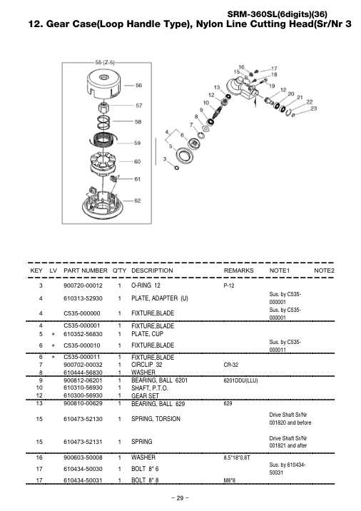 Echo SRM-360SL IPL / Parts List source page 35