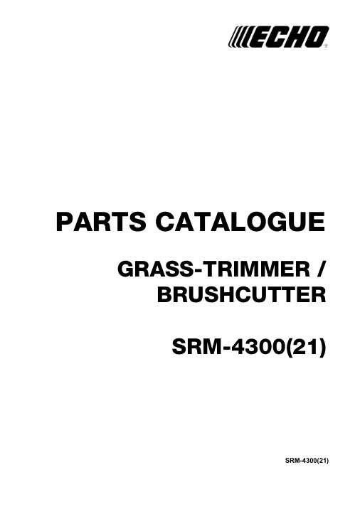 Echo SRM-4300 IPL / Parts List