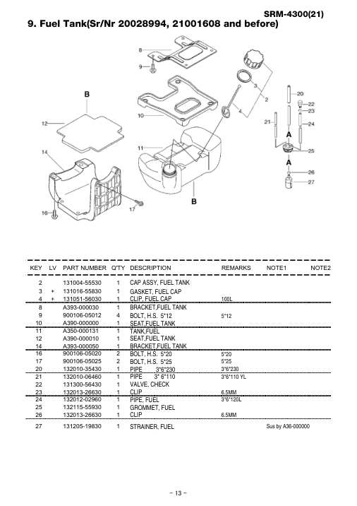 Echo SRM-4300 IPL / Parts List source page 19