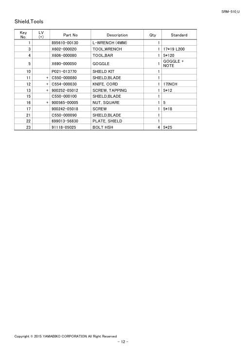 Echo SRM-510 IPL / Parts List source page 14