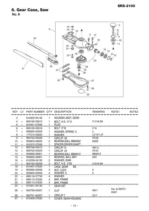 Echo SRS-2100 IPL / Parts List source page 14