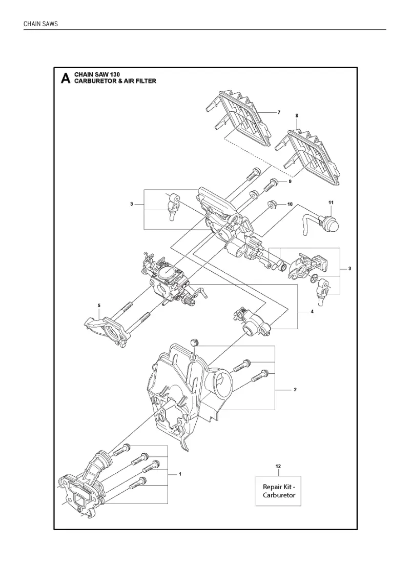 Husqvarna 130 IPL CHAIN SAWS