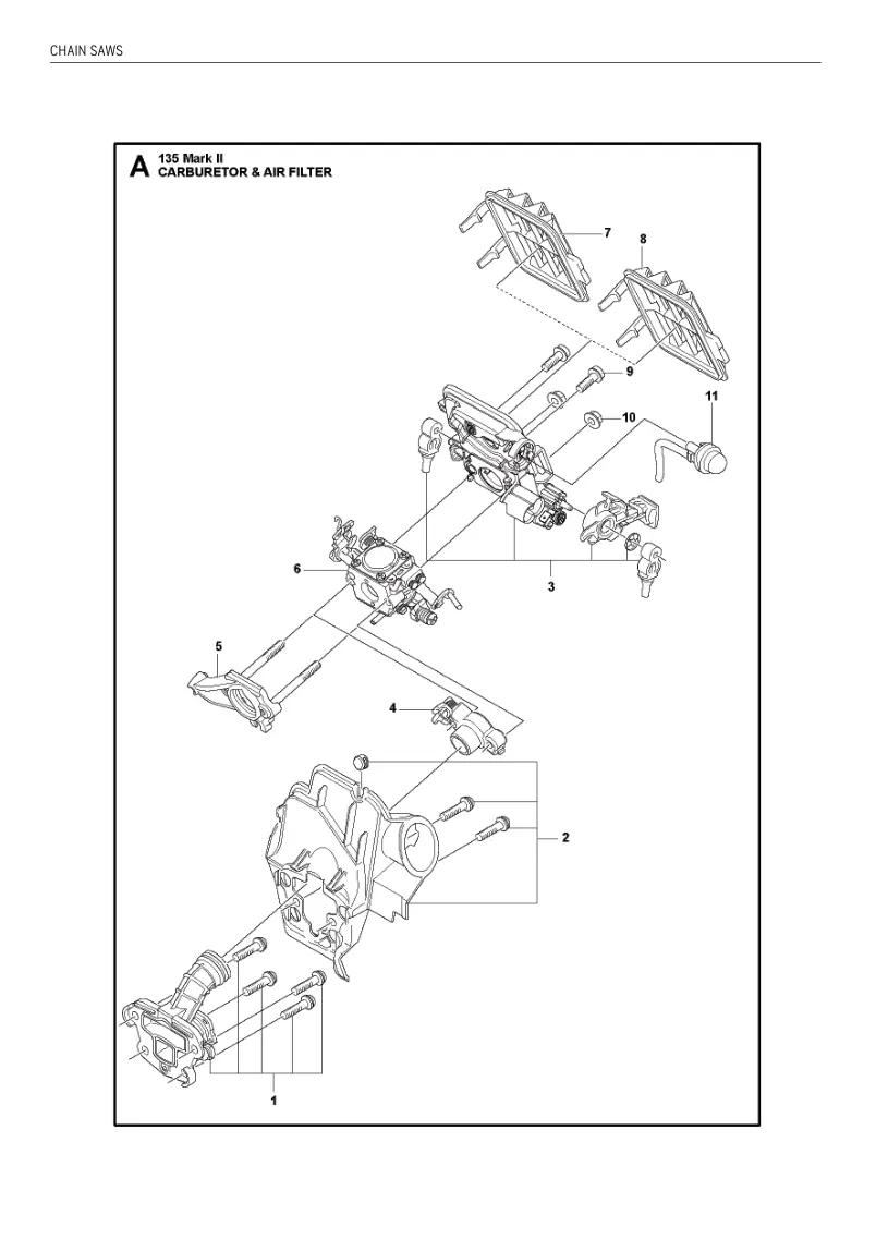 Husqvarna 135 MARK II IPL CHAIN SAWS