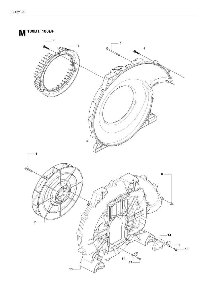 Husqvarna 180 BT IPL BLOWERS