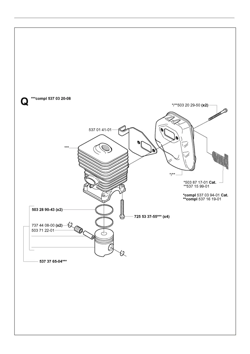 Husqvarna 323 L, 20051800001-20061400000 IPL Diagram 1