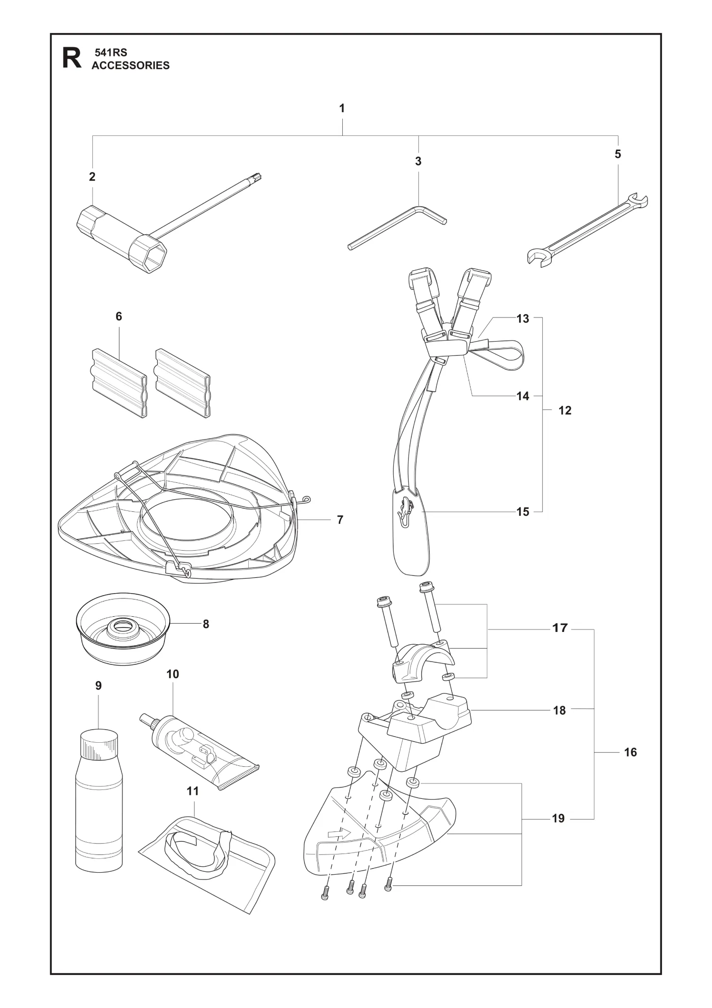 Husqvarna 541RS IPL Parts Diagram