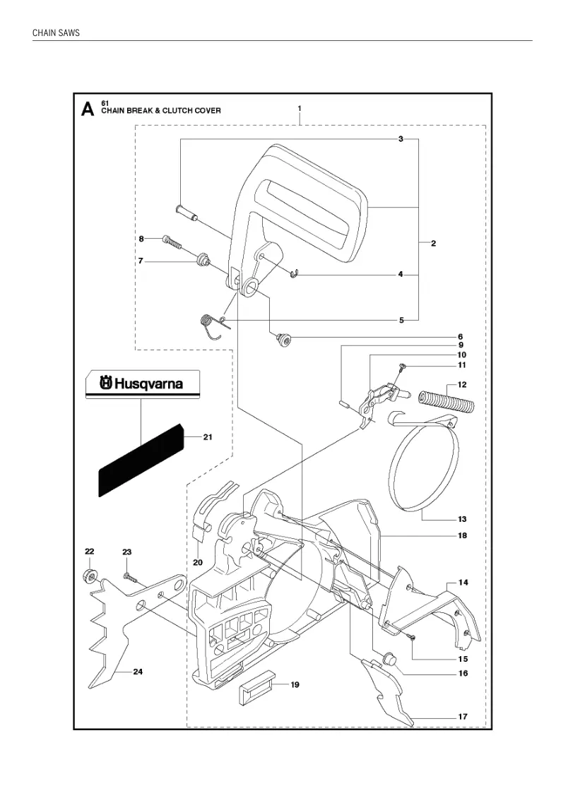 Husqvarna 61 IPL CHAIN SAWS
