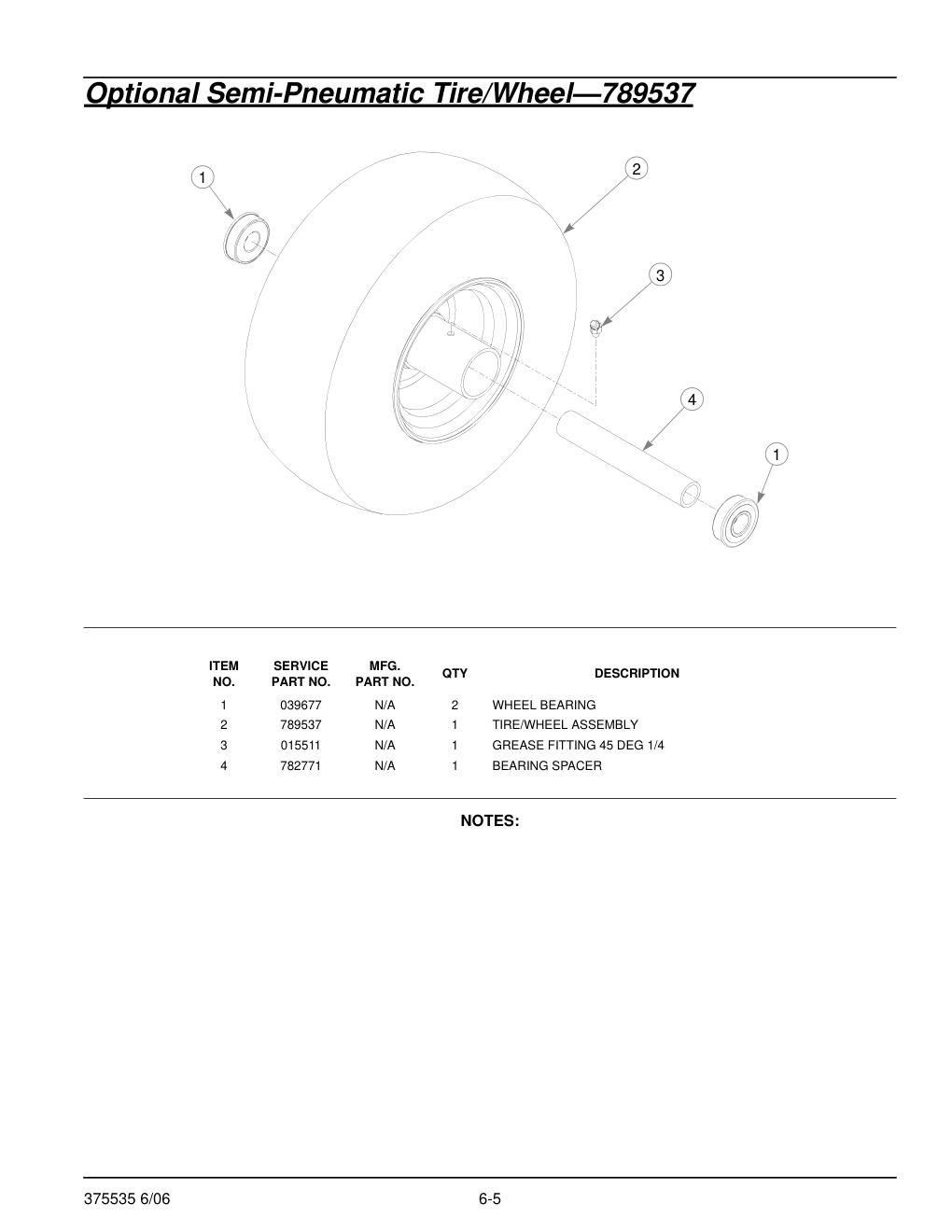 Hustler Z Parts Manual - 375535 - Drive Wheel Assembly Installation diagram