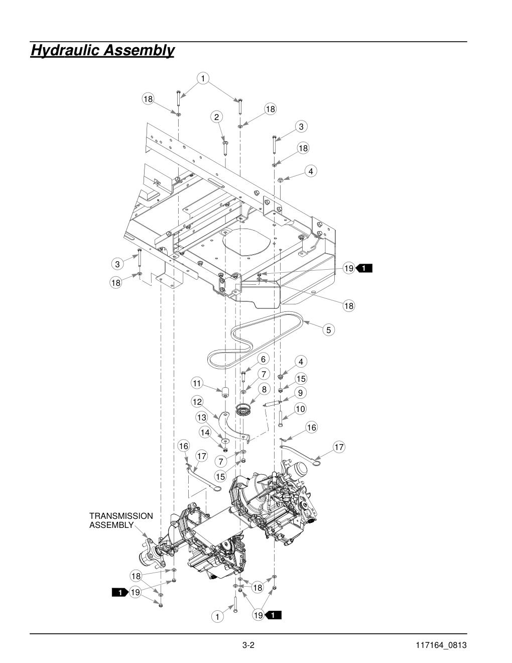 Hustler® Raptor Parts Manual - 931741 - Hydraulic Assembly diagram