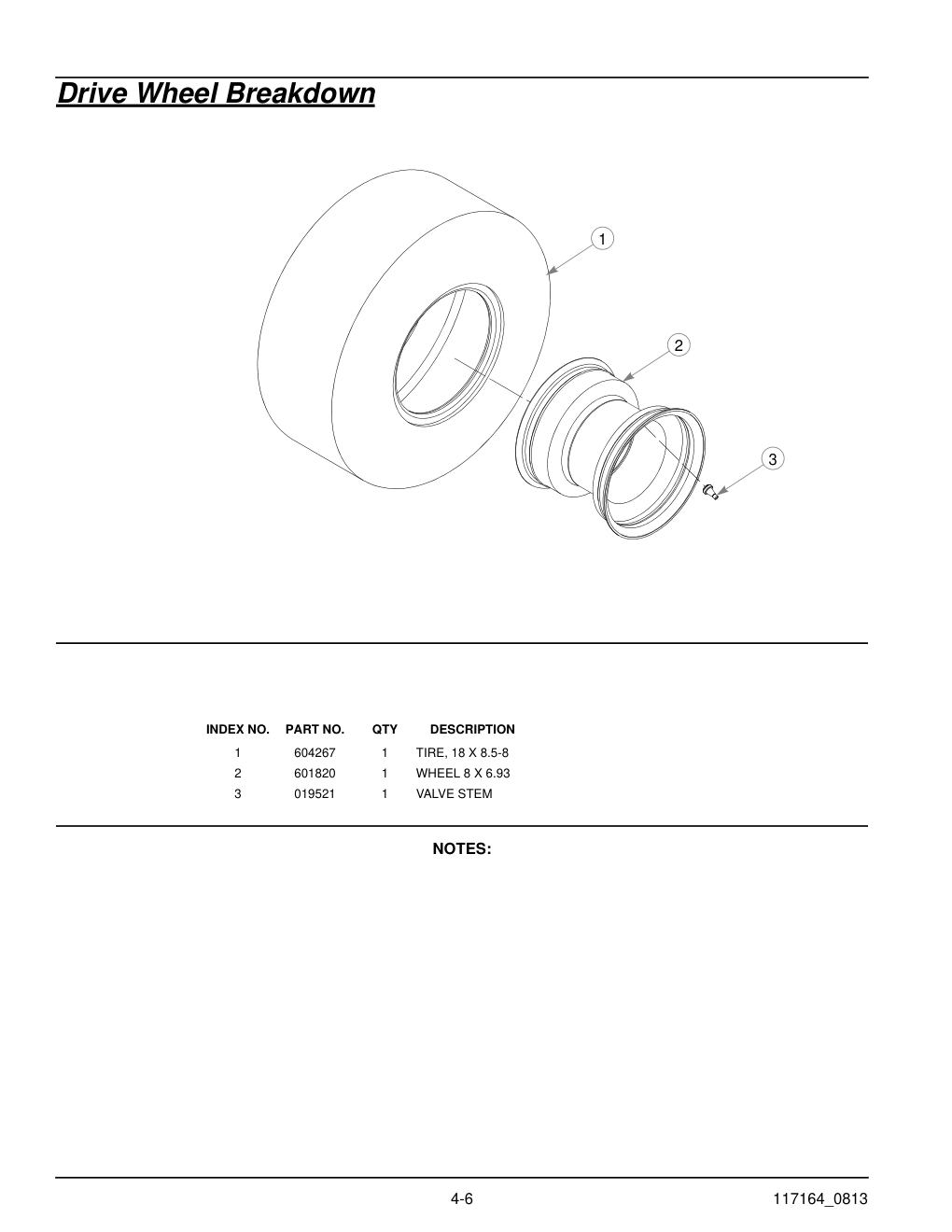 Hustler® Raptor Parts Manual - 931741 - Drive Wheel Breakdown diagram