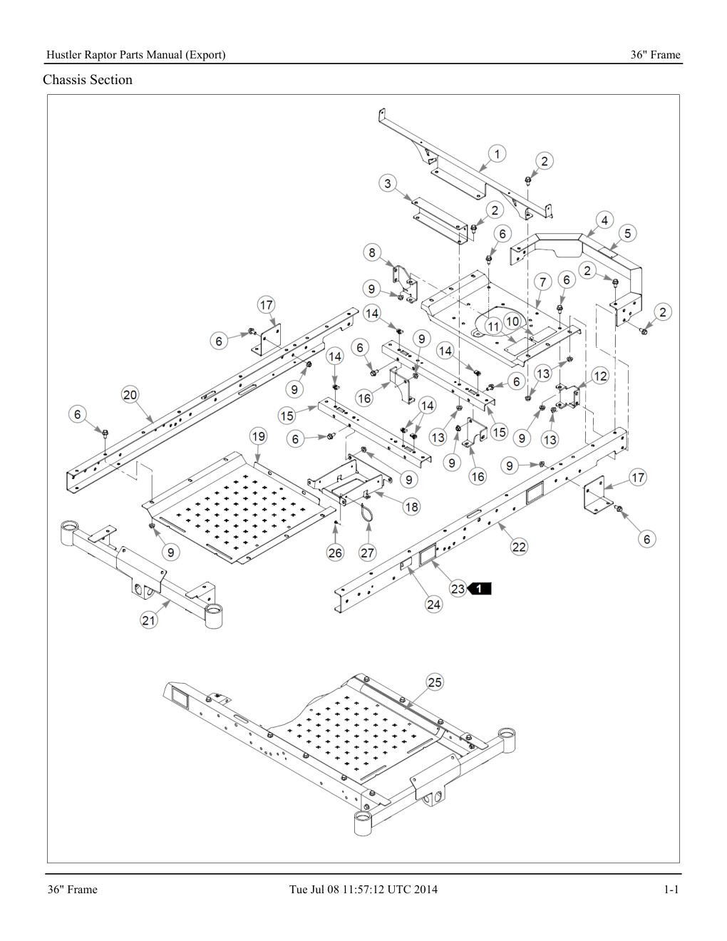 Hustler Raptor Parts Manual - 604127
