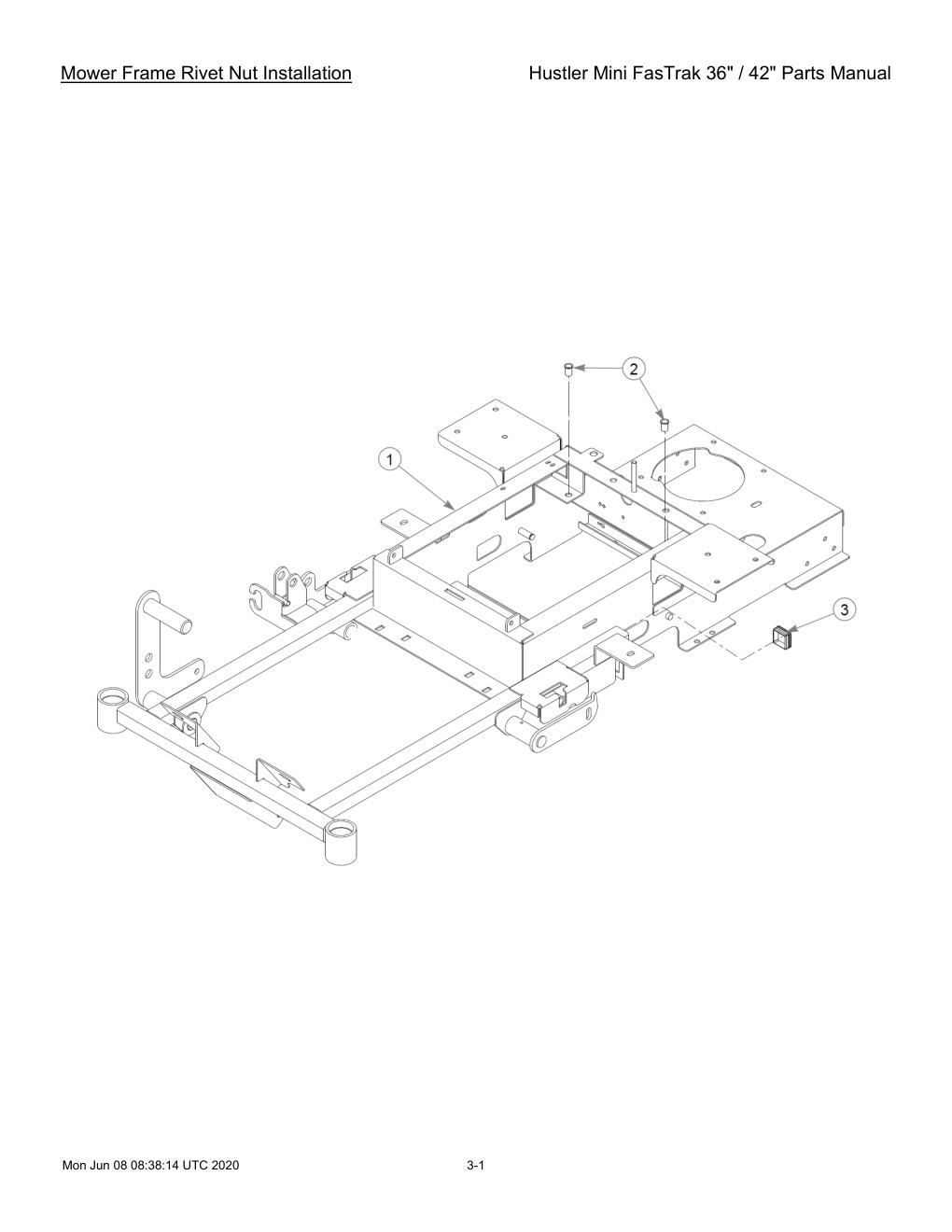 Hustler Mini FasTrak 36" / 42" Parts Manual - 768044