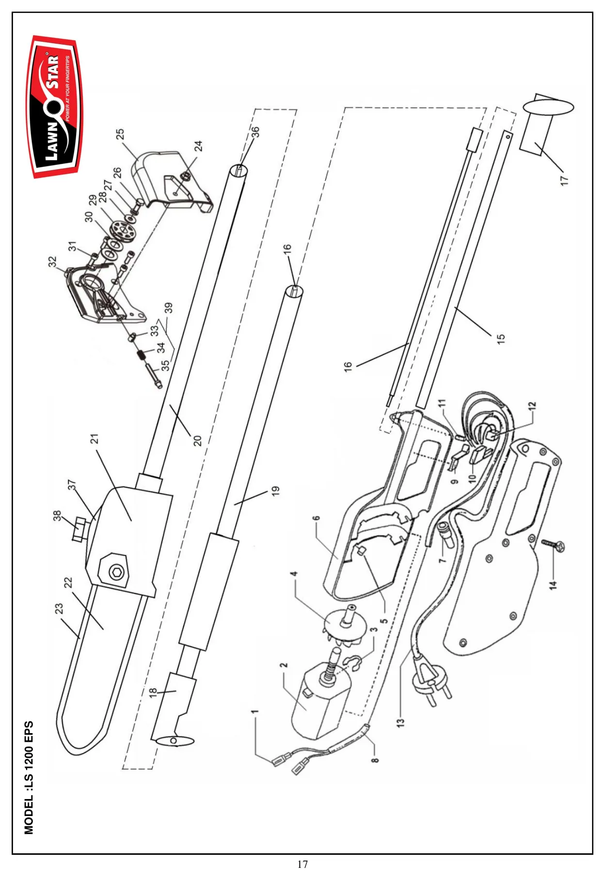 LS 1200 EPS exploded parts diagram