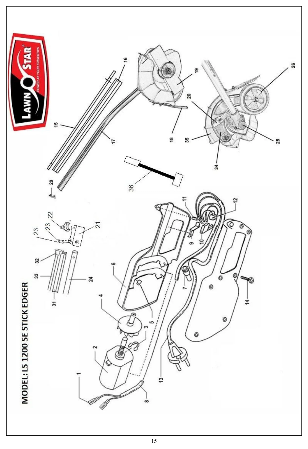 LS 1200 SE exploded parts diagram