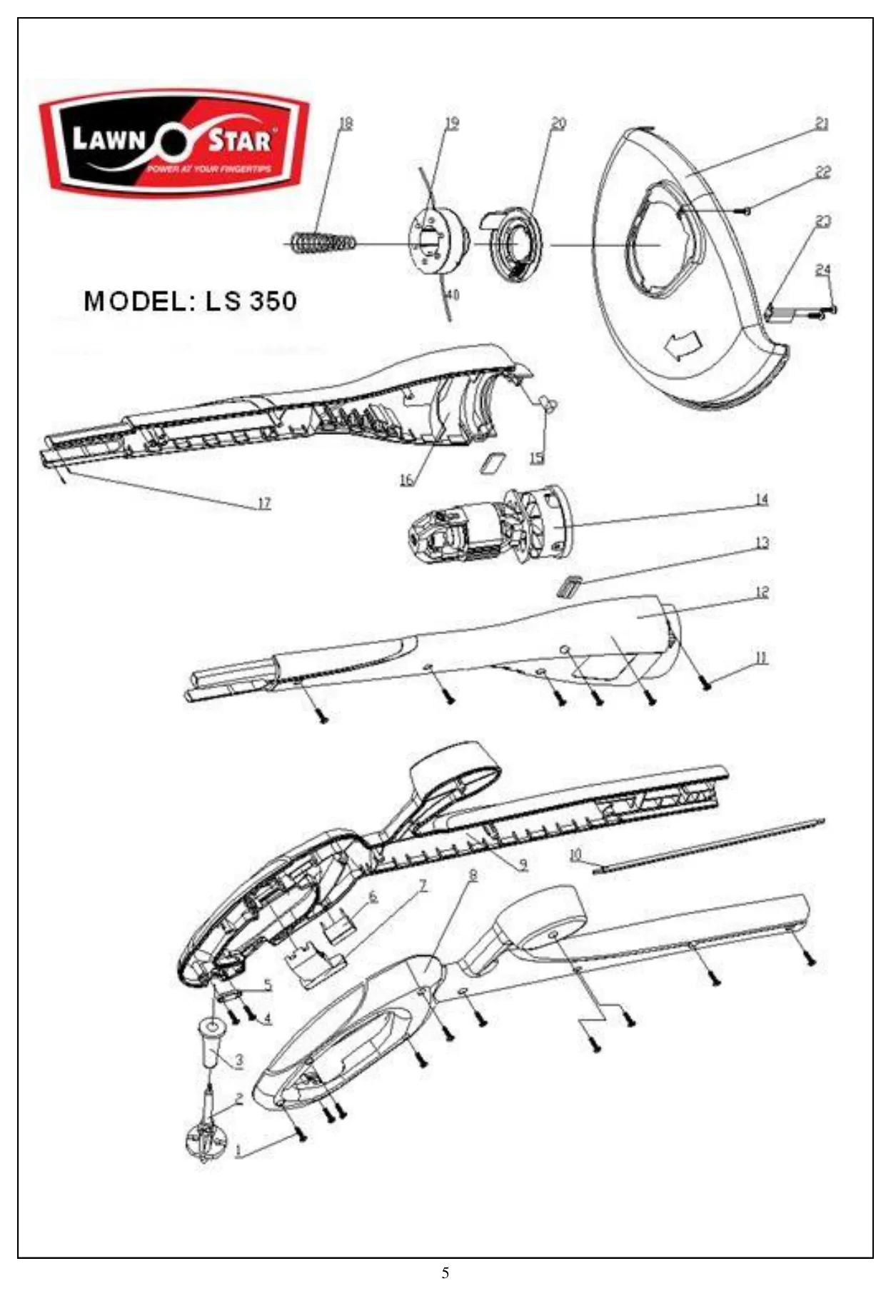 LS 350 exploded parts diagram