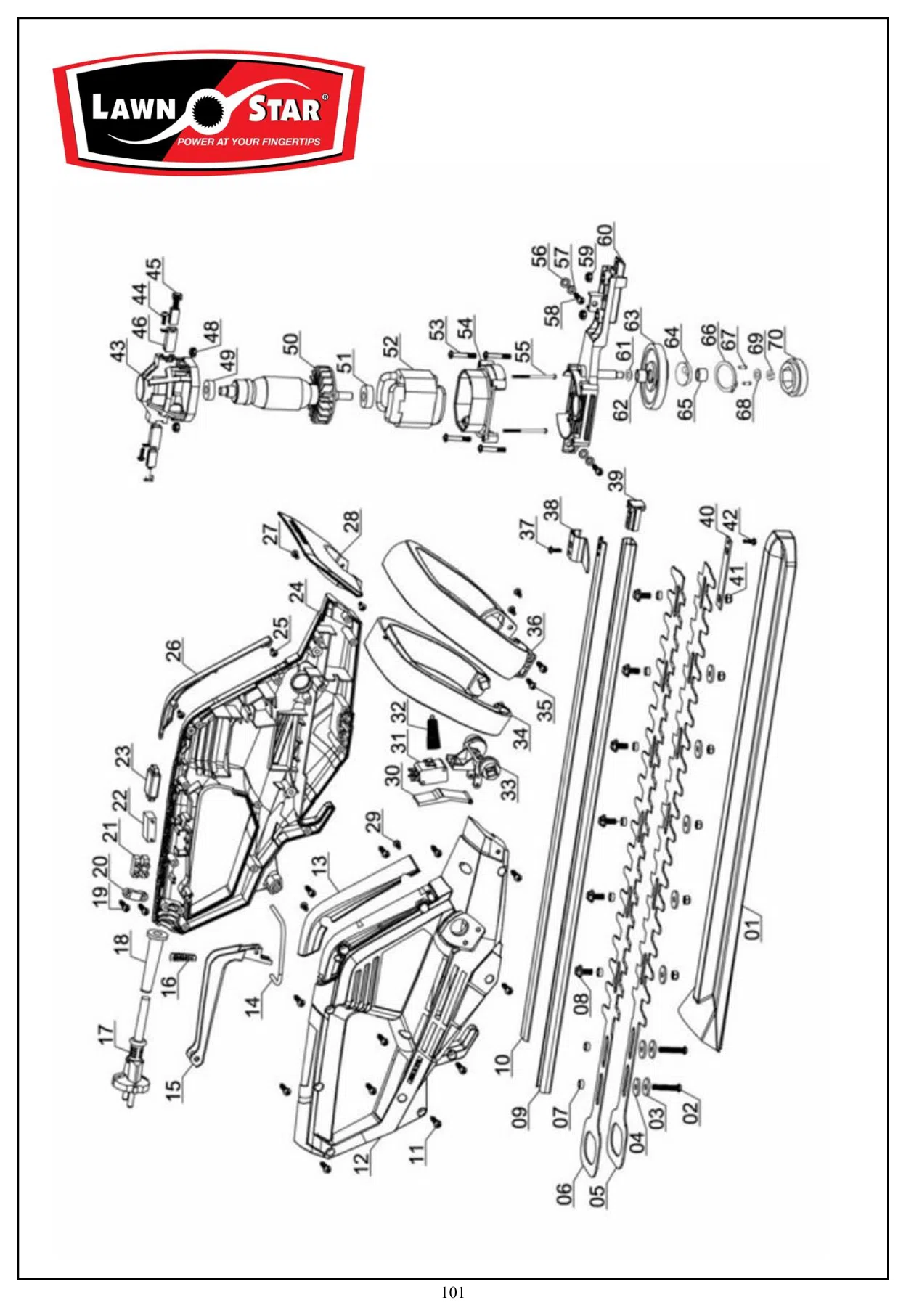 LSH 552 exploded parts diagram
